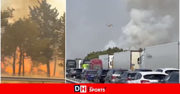 Pagaille sur la route des vacances en France : plusieurs incendies provoquent la fermeture de l'A9 en plein week-end de départ ! (VIDEOS)