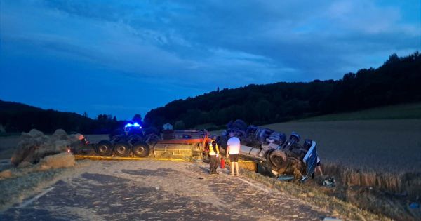 Faits divers. Accident à Saint-Marc-sur-Seine : un poids lourd retrouvé couché sur la route, une jeune femme blessée