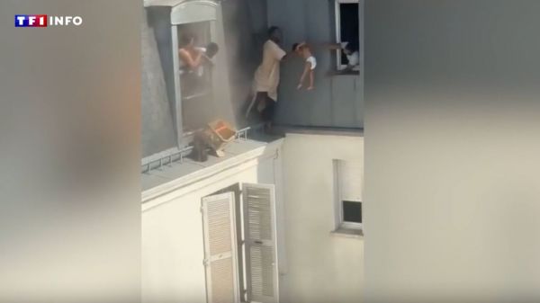 "J'étais obligé d'y aller" : perché dans le vide, un homme sauve 3 enfants des flammes à Paris | TF1 INFO
