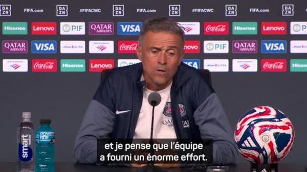 PSG - Luis Enrique : "L'équipe a fourni un énorme effort"