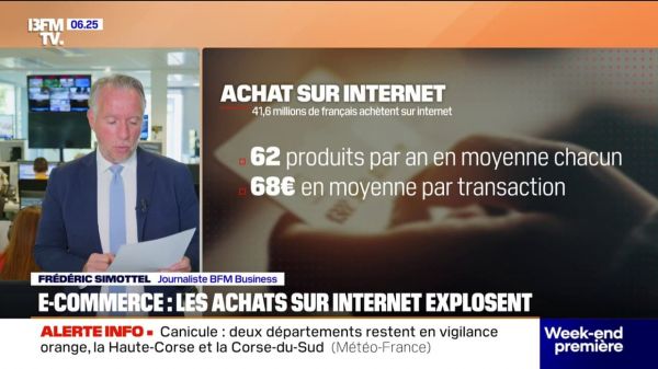 Avec une moyenne de 62 produits par Français, les achats sur internet sont en constante augmentation