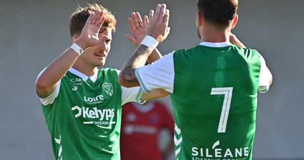 En images. À Andrézieux, les Verts chauffent le public et la machine