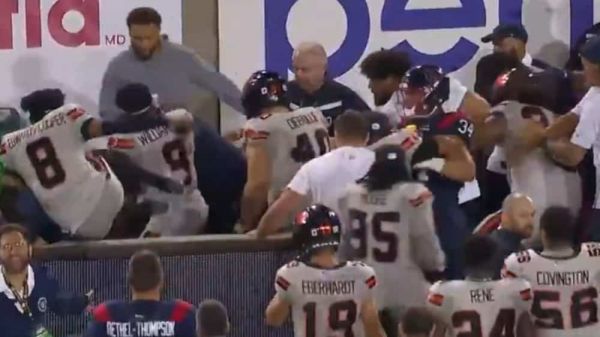 À VOIR : le match des Alouettes se termine en bataille