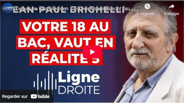 Le bac ne vaut plus rien : « Toutes les notes sont fausses ! » (Jean-Paul Brighelli)