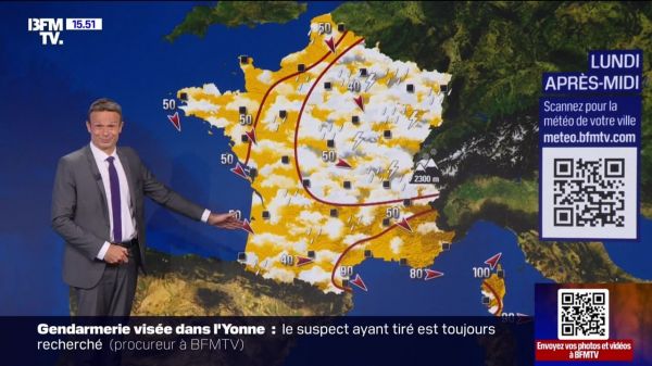 La météo pour ce lundi 7 juillet 2025