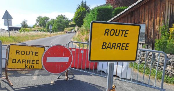 Haute-Loire. Une route s'effondre et c'est toute une commune qui est coupée en deux