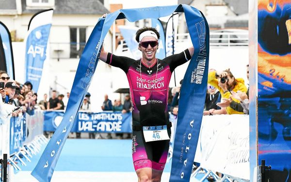 Aurélien Le Lay, triathlète, duathlète et aventurier, vainqueur à Pléneuf-Val-André