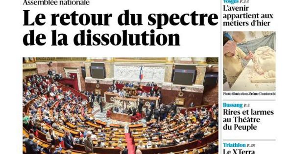Vosges. Découvrez la Une de votre quotidien du lundi 7 juillet