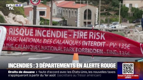 Feux de forêt: trois départements sont en vigilance rouge incendies