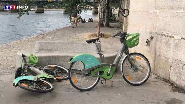 "On se rabat sur le métro" : les vols et dégradations de Vélib' en forte hausse à Paris | TF1 INFO