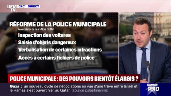 Réforme de la police municipale: pour le maire (Horizons) de Mantes-la-Jolie Raphaël Cognet, il "est urgent de leur donner la possibilité de faire plus"