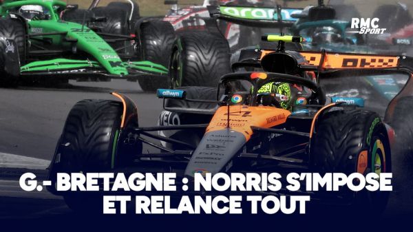 F1 : Norris s'impose en Grande-Bretagne et rattrape Piastri au général