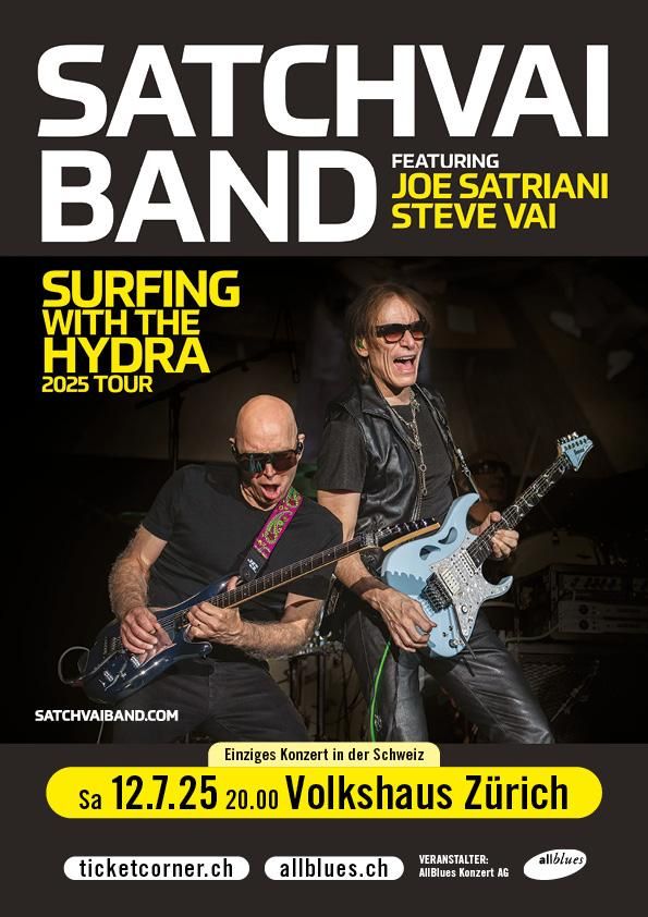 SATCHVAI BAND featuring Joe Satriani & Steve Vai – Volkshaus Zurich – 12.07.2025