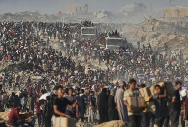 Se rendre dans un centre d’aide américain à Gaza, c’est à chaque fois risquer sa vie