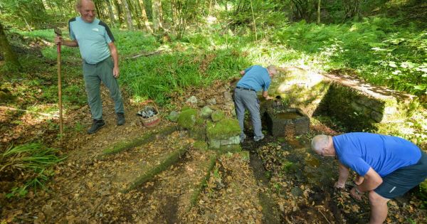 Vosges. La source du Fouchot à Remiremont de nouveau accessible grâce aux bénévoles du Club vosgien