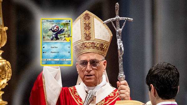 Une carte Pokémon a été dédicacée par& le Pape Léon XIV