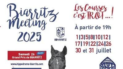 BIARRITZ MEETING 2025, des courses de trot spectaculaires jusqu'au 31 juillet