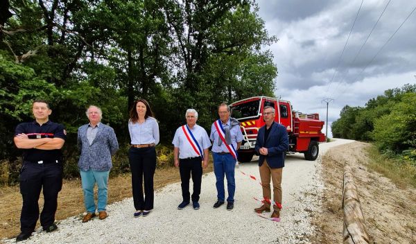 Quatre nouveaux chemins pour mieux lutter contre les feux de forêts entre Brie-sous-Barbezieux et Poullignac