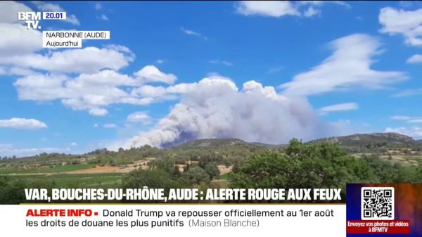 Var, Bouches-du-Rhône, Aude... Les départements du Sud-Est en alerte rouge aux feux