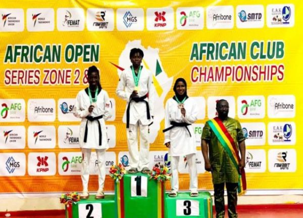 Taekwondo: Faysal Sawadogo, Idah Bama, Ibrahima Maïga champions d’Afrique de la zone 2 et 3