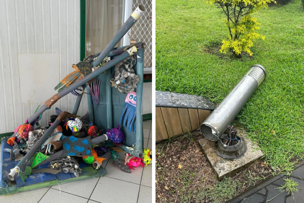 Oeuvre saccagée, luminaire cassé : des actes de vandalisme à la mairie de Paea