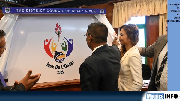 Deven Nagalingum dévoile le logo de la 3e édition des Jeux de l'Ouest
