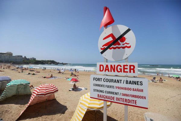 Baïnes : prudence sur les plages, les Pyrénées-Atlantiques placés en alerte maximale ce mardi 8 juillet