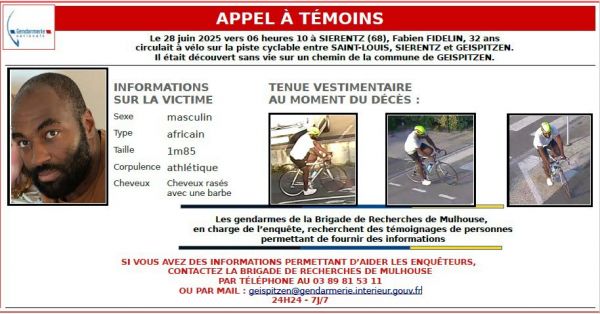 Geispitzen. Un appel à témoins après le décès d'un cycliste le 28 juin