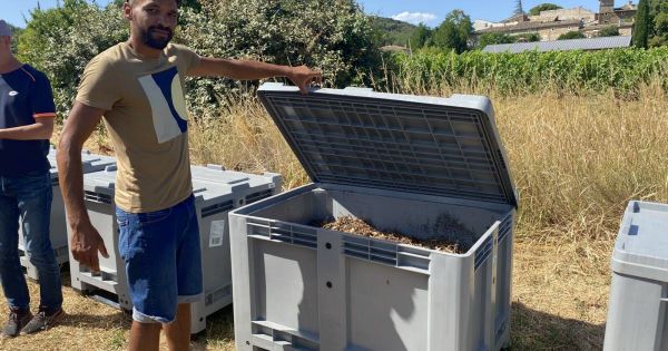 Ardèche. Unique dans le département : un dispositif de compostage en bout de champ des restes de 25 restaurants