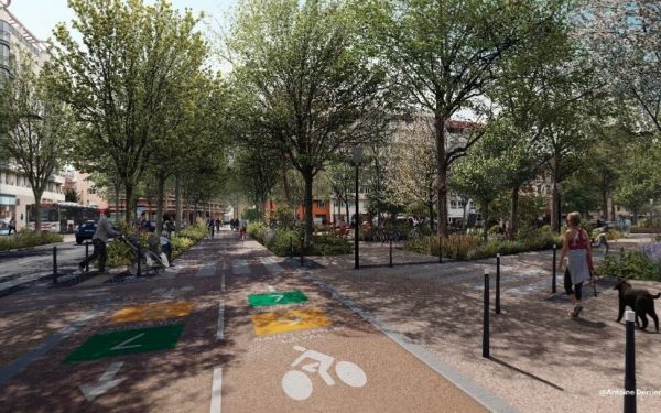 Lyon : de premiers espaces livrés rue Garibaldi, les travaux basculent côté ouest