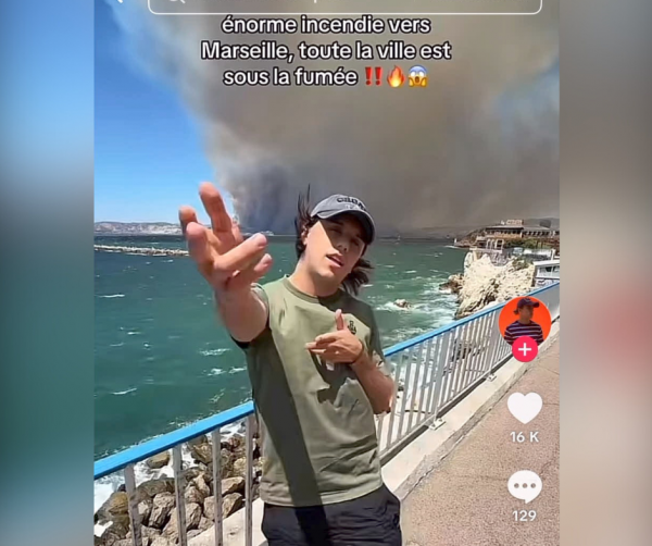 Ce tiktokeur danse sur du Jul devant le violent incendie aux portes de Marseille, il est vertement critiqué sur les réseaux sociaux