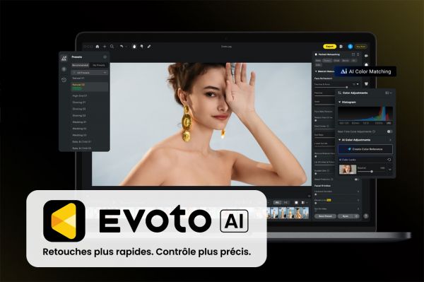 Evoto AI : retouche photo portrait en un clic pour optimiser votre flux de travail (offre spéciale été)