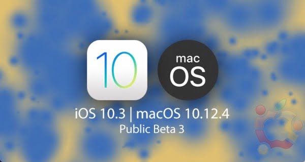 La troisième bêta publique disponible pour iOS 10.3, watchOS 3.2 et macOS Sierra 10.12.4