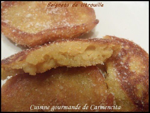 Beignets de citrouille - Cuisine gourmande de Carmencita
