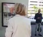 Une vieille femme raciste insulte le vigile d'un magasin Simply Market (France)