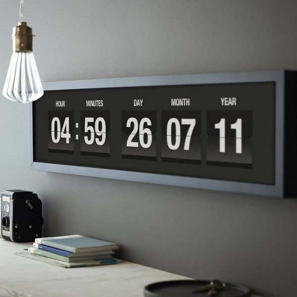 Déco Salon – giant digital clock with flip numbers – Google Search…
