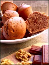 Recette de Muffins Pralinoise aux éclats de noix : la recette facile