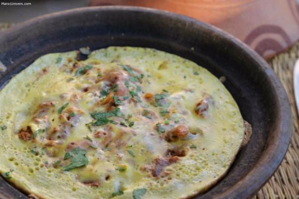 Omelette Berbère aux tomates et oignons - Cuisine marocaine | Marocunivers.com
