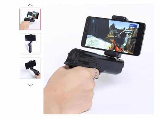 Moins de 10€ le pistolet AR-Gun Bluetooth pour jeu de tir VR 360° (smartphone)