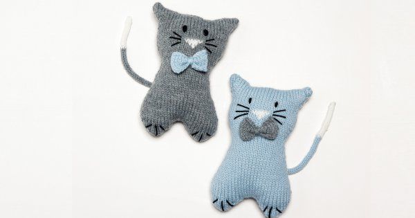 Patron gratuit pour tricoter un doudou chat