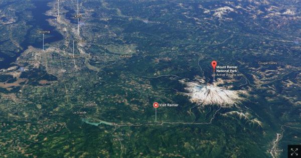 Deux dizaines de seismes mineurs ont frappé le mont Rainier, le volcan actif dominant la zone métropolitaine de Seattle, au cours de la dernière semaine.