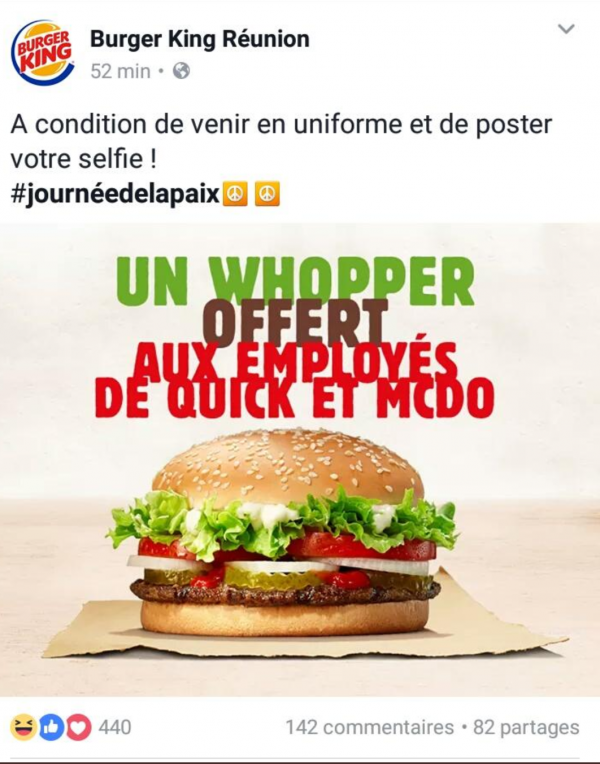 Île de La Réunion : my name is Colbert…Call Burger King