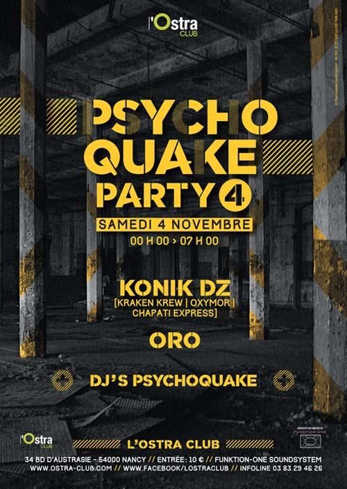 54 - Psychoquake Party #4 @ L'Ostra Club le 04/11/2017