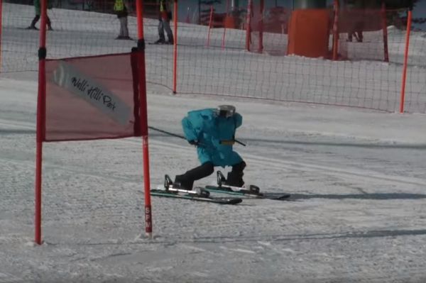 Des robots skieurs s'offrent leurs propres JO