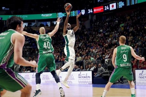 Basket - Euroligue (H) - Euroligue (H) : le Panathinaïkos gagne à Malaga