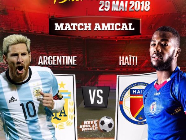 Officiel : Haïti affrontera l`Argentine le 29 mai prochain!