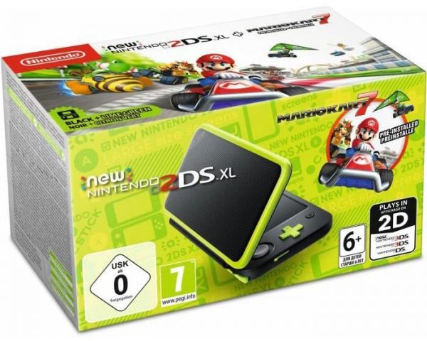 Précommande : Console New Nintendo 2DS XL Noir et vert citron – Mario Kart 7 (3000 exemplaires en France)