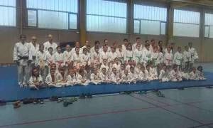 Le club de judo en tenue de gala le 24 juin