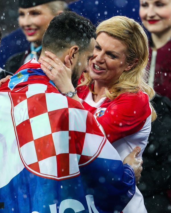 Kolinda Grabar-Kitarovic, la présidente croate, l'autre révélation du Mondial 2018