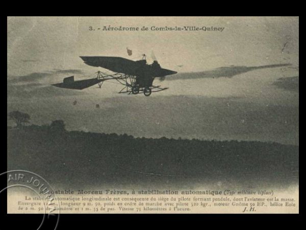 Le 24 septembre 1913 dans le ciel : Prix d'aviation de la stabilité automatique : le succès de Moreau